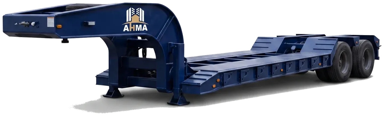 Remorque porte-engins du parc AHMA