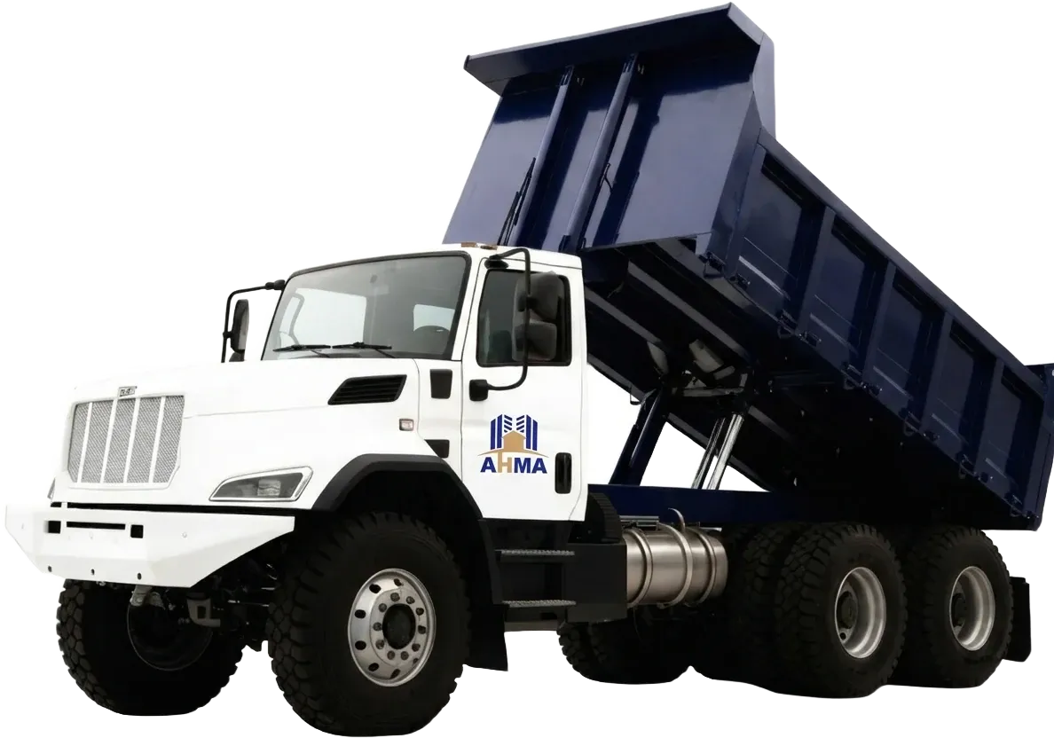 Camion benne du parc AHMA