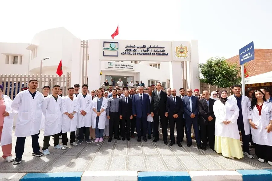 المستشفى القربوي بتمنار، المدخل الرئيسي يوم التدشين
