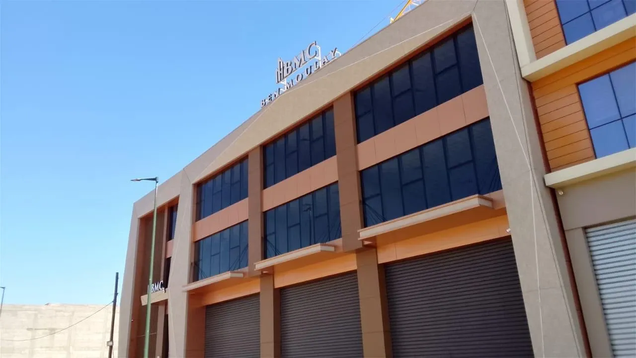 BMC 3 business centre, Marrakech, the delivered building