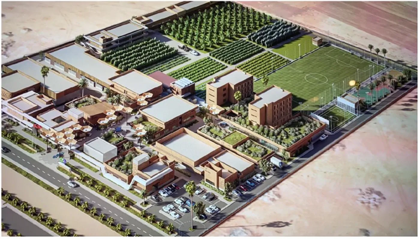 Cité des Métiers et des Compétences, Guelmim, vue d'ensemble du campus