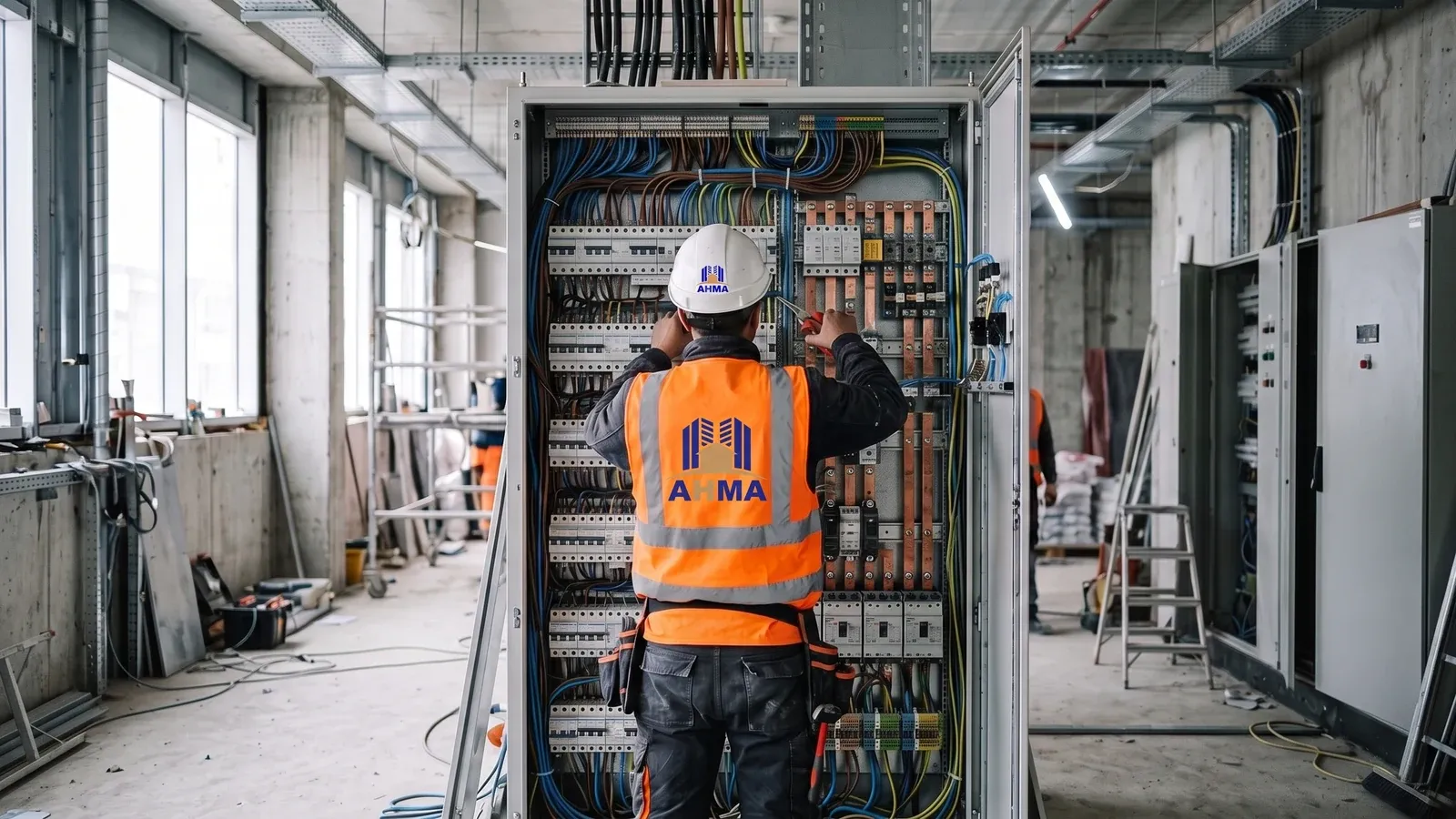 Électricité & lots techniques, câblage d'une armoire de distribution